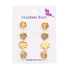 304 Stainless Steel Stud Earring Kits EJEW-H142-08G-4