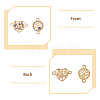 SUPERFINDINGS 18Pcs 9 Styles Alloy Crystal Rhinestone Connector Charms FIND-FH0008-66-6