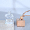 Square Glass Perfume Bottles Air Freshener Diffuser Bottle Hanging Ornament PW-WG55543-01-3