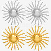 Stylish European and American 304 Stainless Steel Sun Stud Earrings LW5049-2-3