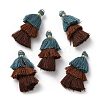 Polycotton Tassel Pendant Decorations GLAA-K060-07KCG-07-3