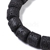 Frosted Natural Lava Rock Beads Strands G-E618-02D-3