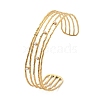 304 Stainless Steel Cuff Bangles for Women BJEW-B108-15G-4