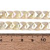 Electroplate Transparent Crackle Glass Beads Strands EGLA-Q135-02A-B01-4