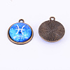 Alloy Glass Pendants PALLOY-WH0071-04AB-02B-2