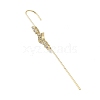 Brass Crystal Rhinestone Ear Wrap Crawler Hook Earrings for Women EJEW-C097-04G-02-2