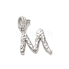 Rack Plating Brass Micro Pave Cubic Zirconia European Dangle Charms KK-L210-015P-M-1