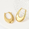 304 Stainless Steel Rhinestone Hoop Earrings for Women EJEW-U046-08A-G-3