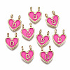 Alloy Enamel Charms ENAM-T012-02D-RS-1