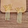 Brass Hair Comb Findings OHAR-PW0001-418G-1