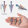 20Pcs Rainbow Color Alloy Pendants FIND-SZ0005-75-7