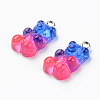 Transparent Resin Pendants X-RESI-R429-31B-3