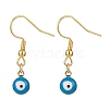 Enamel Evil Eye Dangle Earrings EJEW-JE04987-3