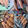 Stainless Steel DIY Nail Art Templates MRMJ-WH0098-001-4