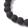 12Pcs 12 Styles 8mm Round Natural Lava Rock Constellation Beaded Bracelet Sets BJEW-JB10870-5