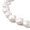 Natural Keshi Pearl Beaded Necklace with Brass Clasp for Women NJEW-JN04058-2
