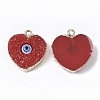 Druzy Resin Pendants X-RESI-S383-012-2