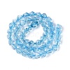 Crackle Transparent Glass Beads Strands GLAA-N068-02A-03-3