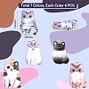 30Pcs 5 Colors Alloy Enamel Pendants ENAM-SZ0003-32-2