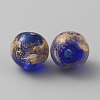 Handmade Gold Sand Lampwork Beads LAMP-WH0011-03B-01-2
