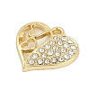 Rack Plating Alloy Micro Pave Rhinestone Pendants FIND-K020-06G-2