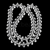 Frosted & Baking Paint Transparent Glass Beads Strands GL-CBA2ED2-03B-2