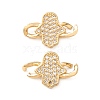 Brass Micro Pave Cubic Zirconia Connector Charms CU-CJC6430-01G-1