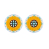 Flower Theme Silicone Focal Beads SIL-SZC0002-07A-1