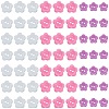 240Pcs 3 Styles Acrylic Sewing Buttons for Costume Design BUTT-DJ0001-11-7