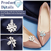 2Pcs Platinum Alloy Shoe Buckle Clips ALRI-FG0001-04B-3