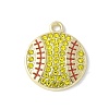 Alloy Enamel Pendants PALLOY-R153-01G-02-1