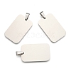 Tarnish Resistant Rectangle Tag Pendants STAS-H061-04-2