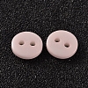 2-Hole Flat Round Resin Sewing Buttons for Costume Design BUTT-E119-36L-16-2