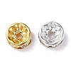 Brass Rhinestone Spacer Beads FIND-XCP0001-64-2