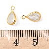 Brass Micro Pave Cubic Zirconia Charms KK-S336-01G-C-3