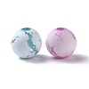 Spray Painted Acrylic Beads OACR-E010-01-2