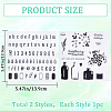 CRASPIRE 2Pcs 2 Styles Silicone Stamps DIY-CP0009-79-2