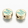 Alloy Enamel Beads X-ENAM-S122-029M-RS-2