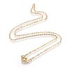 Brass Cable Chain Necklaces SW028-01G-NF-1