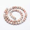 Natural Red Netstone Beads Strands G-F518-17-6mm-2