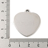 Non-Tarnish Teachers' Day 201 Stainless Steel Pendants STAS-L079-23P-03-3