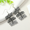 Chic Word HAPPY NEW YEAR Acrylic Dangle Earrings GJ7025-1-1