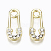 Alloy Crystal Rhinestone Pendants PALLOY-T067-193LG-RS-1