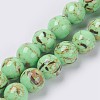 Sea Shell and Synthetic Turquoise Assembled Beads Strands G-G758-02-4mm-1