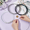 Unicraftale 60Pcs 3 Colors  Stainless Steel Wire Necklace Cord DIY Jewelry Making TWIR-UN0001-11-4
