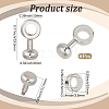 6Pcs Brass Zipper Insert Buckles KK-CY0001-04P-2