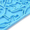 Exercising Women Shaped Straw Topper Silicone Mold Sets DIY-L067-I02-7