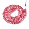 Crackle Transparent Glass Beads Strands GLAA-N062-6mm-09-2