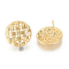Alloy Stud Earring Findings PALLOY-R134-08-RS-2