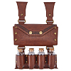 Rectangle PU Leather Medieval Waist Belt Bag with Belt and 4 Glass Potion Bottles AJEW-WH0752-296B-1